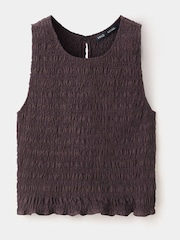 Mango Brown Smocked Vest - Image 6 of 8