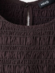 Mango Brown Smocked Vest - Image 8 of 8
