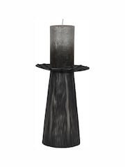 Libra Interiors Black Pelham Pillar Candle Holder Small - Image 2 of 3