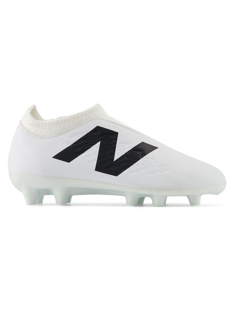 New Balance Off White Boys Tekela Firm Football Boots - Image 1 of 6