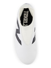 New Balance Off White Boys Tekela Firm Football Boots - Image 4 of 6