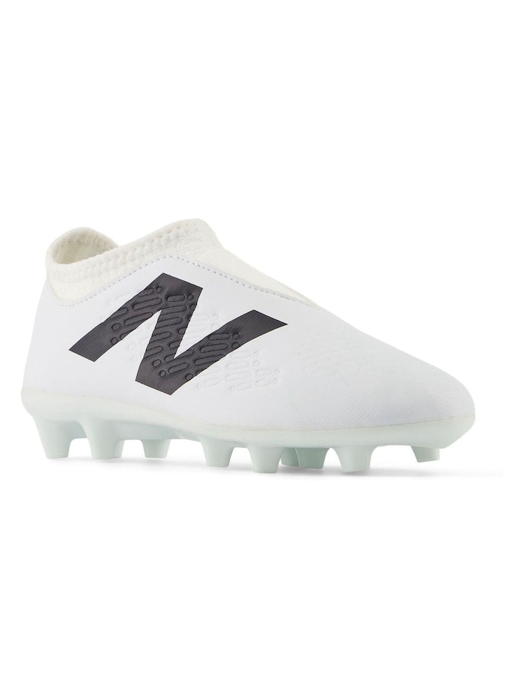 New Balance Off White Boys Tekela Firm Football Boots - Image 6 of 6