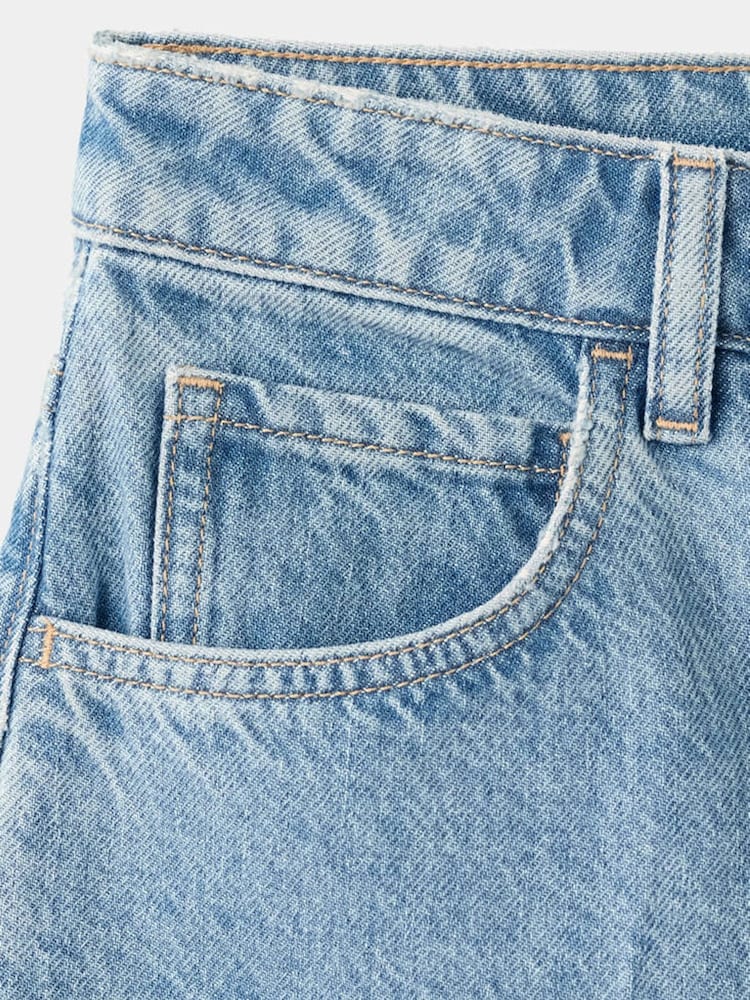 Mango Blue Bermuda Denim Shorts - Image 7 of 7 Mango Blue Bermuda Denim Shorts - Image 7 of 7