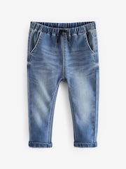 Blue Black Denim Supersoft Pull-On Jeans With Stretch 2 Pack (3mths-7yrs) - Image 2 of 5