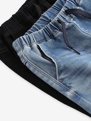 Blue Black Denim Supersoft Pull-On Jeans With Stretch 2 Pack (3mths-7yrs) - Image 5 of 5