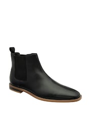 Frank Wright Black Leather Chelsea Mens Boots - Image 1 of 4