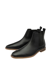 Frank Wright Black Leather Chelsea Mens Boots - Image 2 of 4