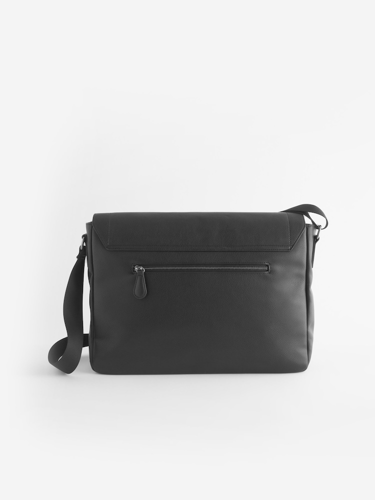 Black Messenger Bag - Image 5 of 10