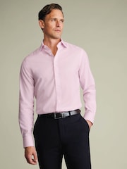 Απαλό ροζ - Charles Tyrwhitt Πουκάμισο χωρίς σίδερο Twill Slim Fit - Εικόνα 1 από 7