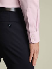 Απαλό ροζ - Charles Tyrwhitt Πουκάμισο χωρίς σίδερο Twill Slim Fit - Εικόνα 4 από 7