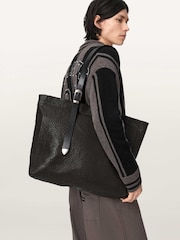 AllSaints Brown Haven Leather Tote Bag - Image 2 of 7