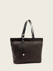 AllSaints Brown Haven Leather Tote Bag - Image 4 of 7