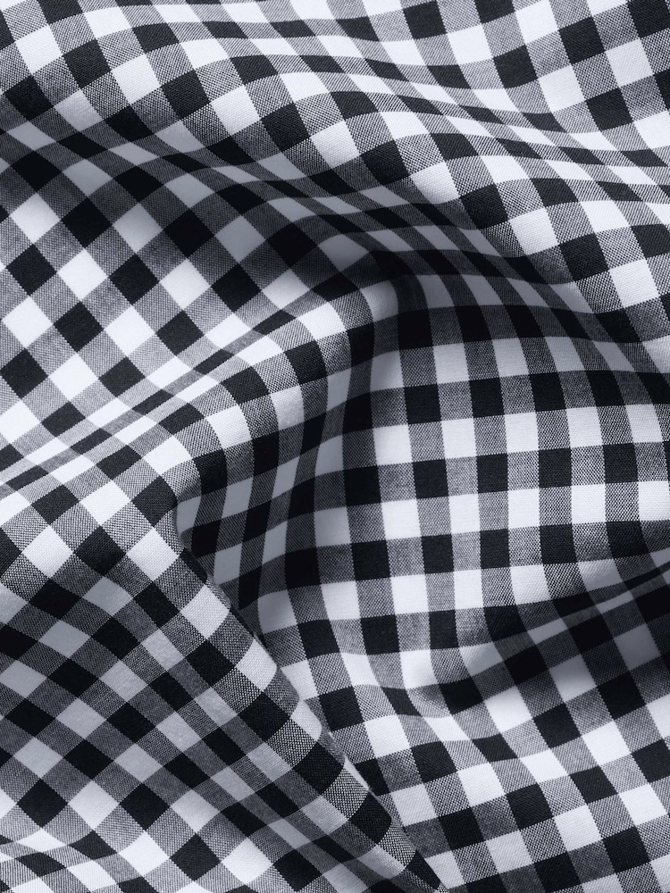 Charles Tyrwhitt Blue Gingham Button-Down Stretch Washed Poplin Slim Fit Shirt - Image 7 of 7 Charles Tyrwhitt Blue Gingham Button-Down Stretch Washed Poplin Slim Fit Shirt - Image 7 of 7