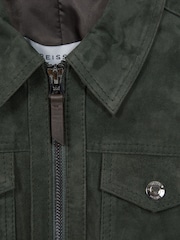 Reiss Pike mocka dragkedja genom jacka - Bild 6 av 6