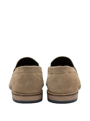 Frank Wright Natural Suede Slip On Loafers - Image 3 of 4