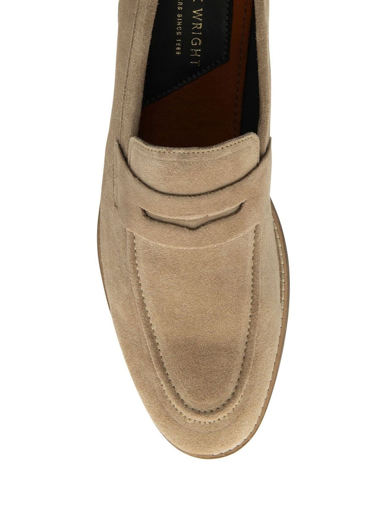 Frank Wright Natural Suede Slip On Loafers - Image 4 of 4 Frank Wright Natural Suede Slip On Loafers - Image 4 of 4