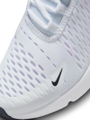 Nike White/Fuschia Youth Air Max 270 Trainers - Image 10 of 11
