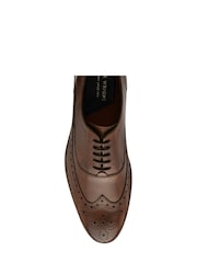 Frank Wright Brown Leather Lace Up Brogues - Image 4 of 4