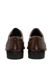 Frank Wright Brown Leather Lace Up Brogues - Image 3 of 4