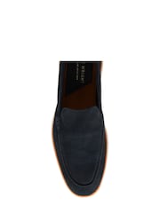 Frank Wright Blue Suede Slip On Loafers - Image 4 of 4
