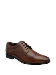 Frank Wright Brown Lace Up Derby Shoes - Image 1 of 4