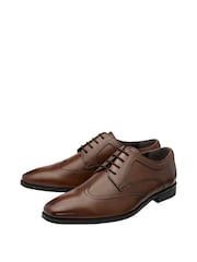 Frank Wright Brown Lace Up Derby Shoes - Image 2 of 4