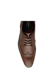 Frank Wright Brown Lace Up Derby Shoes - Image 4 of 4