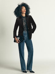 Boden Black Stamford Velvet Blazer - Image 3 of 6