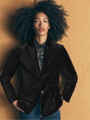 Boden Black Stamford Velvet Blazer - Image 4 of 6