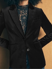 Boden Black Stamford Velvet Blazer - Image 5 of 6