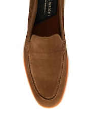 Frank Wright Brown Suede Slip On Loafers - Image 4 of 4