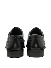 Frank Wright Black Leather Lace Up Brogues - Image 3 of 4