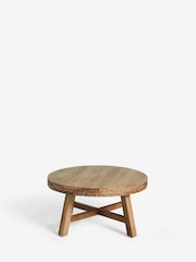 Natural Carved Mango Wood Coffee Table - Image 7 of 8