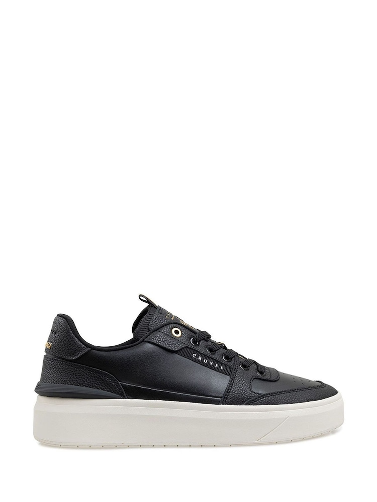 Cruyff Black Endorsed Tennis Trainers - Image 2 of 5