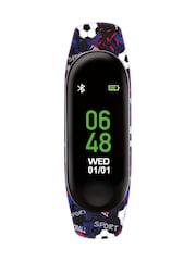 Peers Hardy Tikkers Series 1 Printed Football Silicone Strap Black Smart Watch - Image 1 of 6
