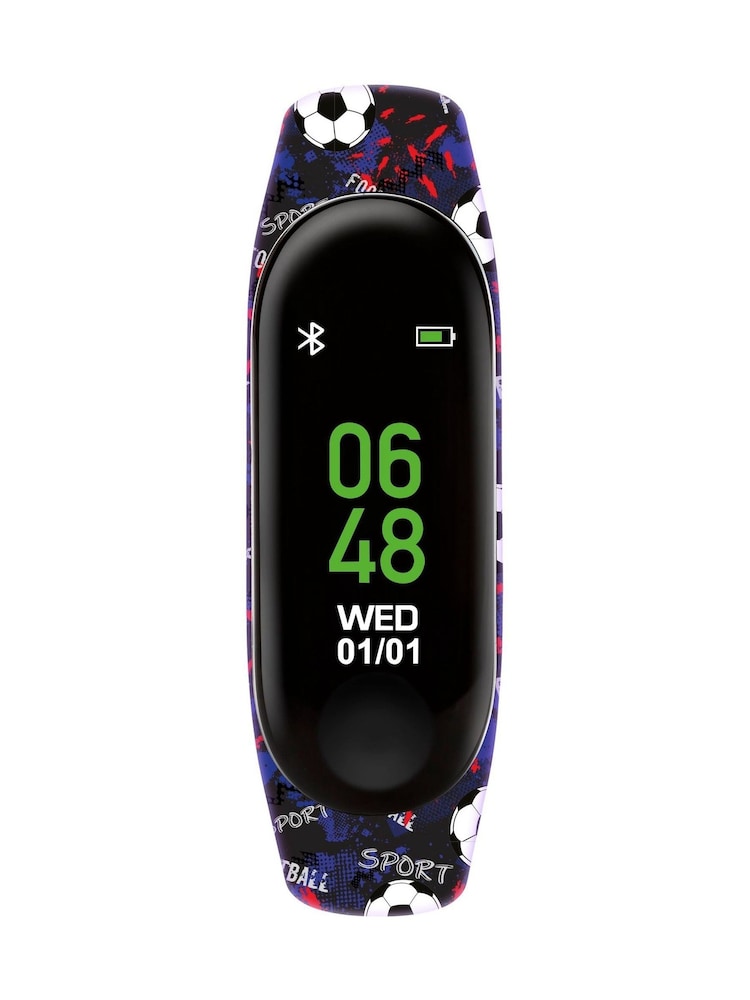 Peers Hardy Tikkers Series 1 Printed Football Silicone Strap Black Smart Watch - Image 1 of 6
