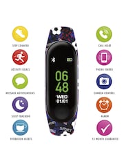 Peers Hardy Tikkers Series 1 Printed Football Silicone Strap Black Smart Watch - Image 4 of 6