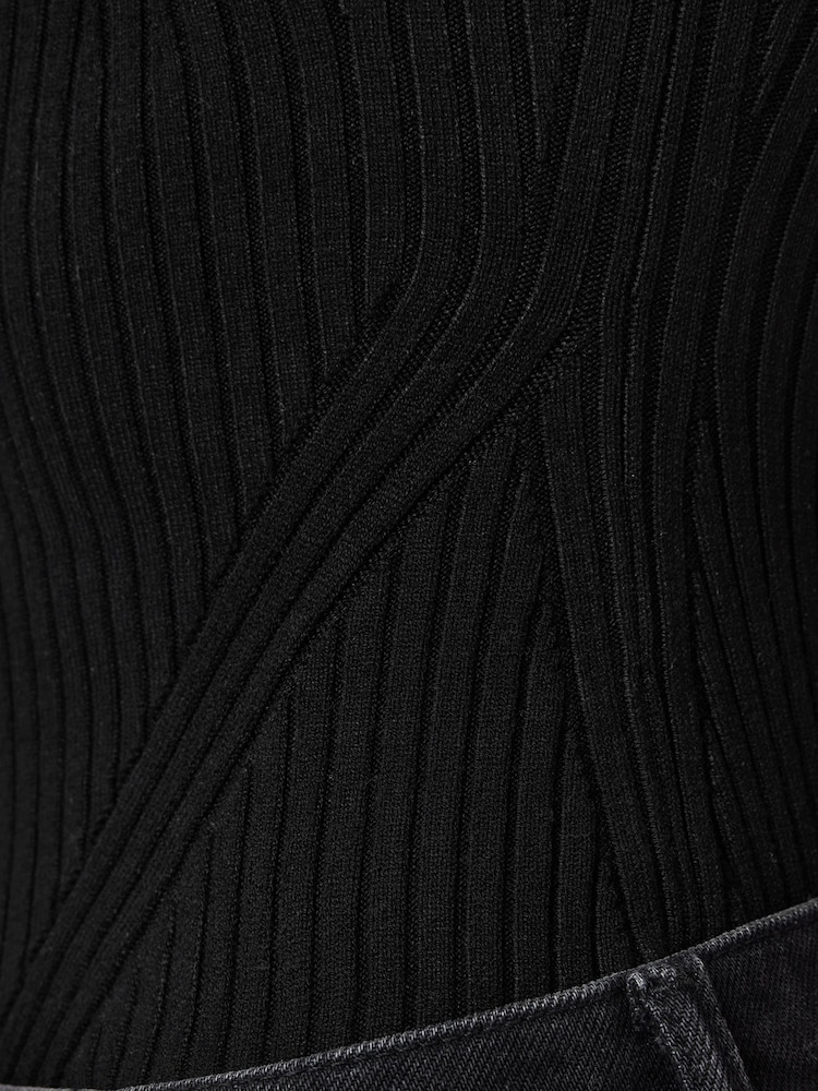 AllSaints Black Cruz Bandeau Top - Image 10 of 10 AllSaints Black Cruz Bandeau Top - Image 10 of 10