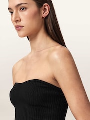 AllSaints Black Cruz Bandeau Top - Image 2 of 10