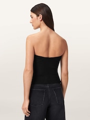 AllSaints Black Cruz Bandeau Top - Image 5 of 10