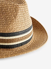 Stripe Band Trilby Hat - Image 4 of 4