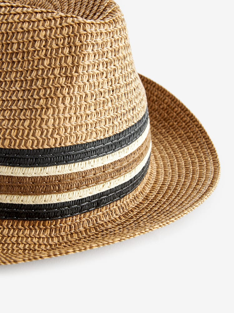 Stripe Band Trilby Hat - Image 4 of 4
