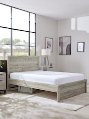 Grey Oak Effect Bronx Wooden Bed Frame - Image 2 of 6
