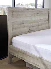Grey Oak Effect Bronx Wooden Bed Frame - Image 4 of 6
