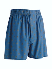 Charles Tyrwhitt Cobalt Blue Dog Print Woven Boxers - Image 1 of 2