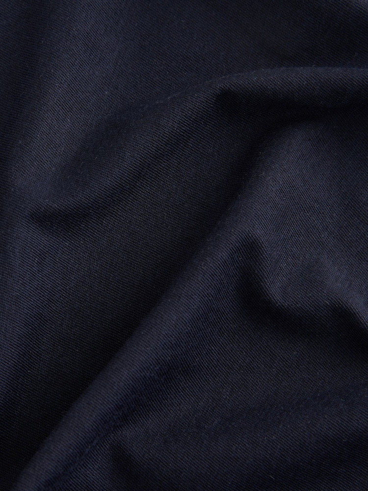 Navy Blue The Everyday Crew Neck Cotton Rich Short Sleeve T-Shirt - Image 10 of 10