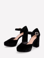 أسود - Boden Jewelled Buckle Platform Heels - Image 3 of 5