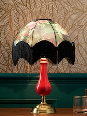 Clarke & Clarke Black/Pink Tahiti Table Lamp - Image 1 of 3