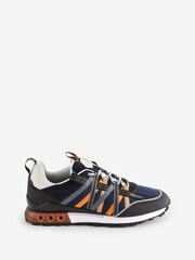 Cruyff Blue Fearia Hex Tech Trainers - Image 2 of 5