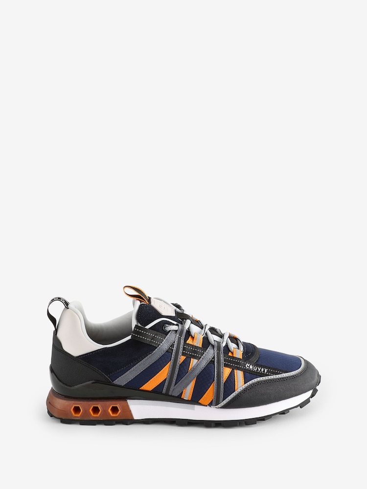 Cruyff Blue Fearia Hex Tech Trainers - Image 2 of 5